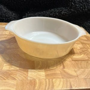 FireKing Peach Luster Deep Dish pie plate